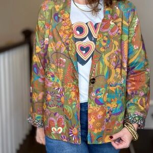 Ivy Jane Multicolor Floral Blazer